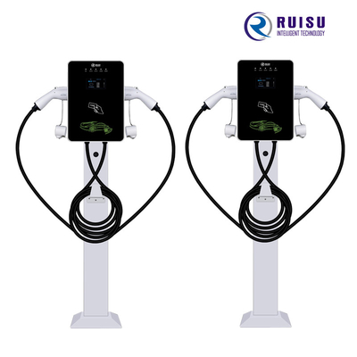 5m 케이블을 가진 14KW 32A AC EV 충전기 단일 위상 유형 2 지면 대