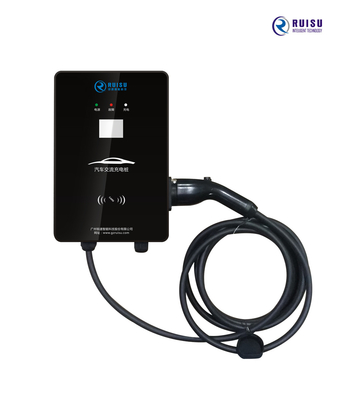 7kw 방수 수준 2 AC EV 충전기 32A 벽 산 옥외 IP54