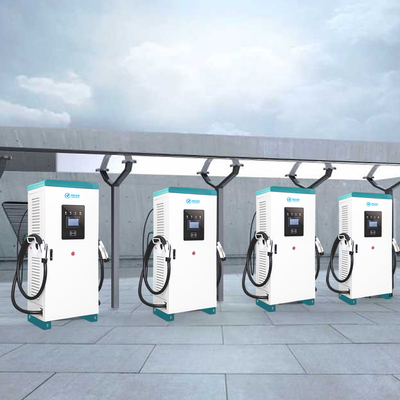지면에 의하여 거치되는 똑똑한 EV 차 충전기, 빠른 위탁 EV 역 60KW OEM