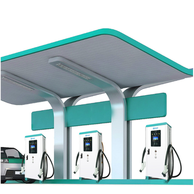 7&quot; 색깔 터치스크린으로 거치되는 1개의 120kw EV 충전기 지면에서 모두