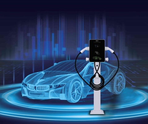 5 미터 케이블  총과 30KW 100A EV 충전기 방송국